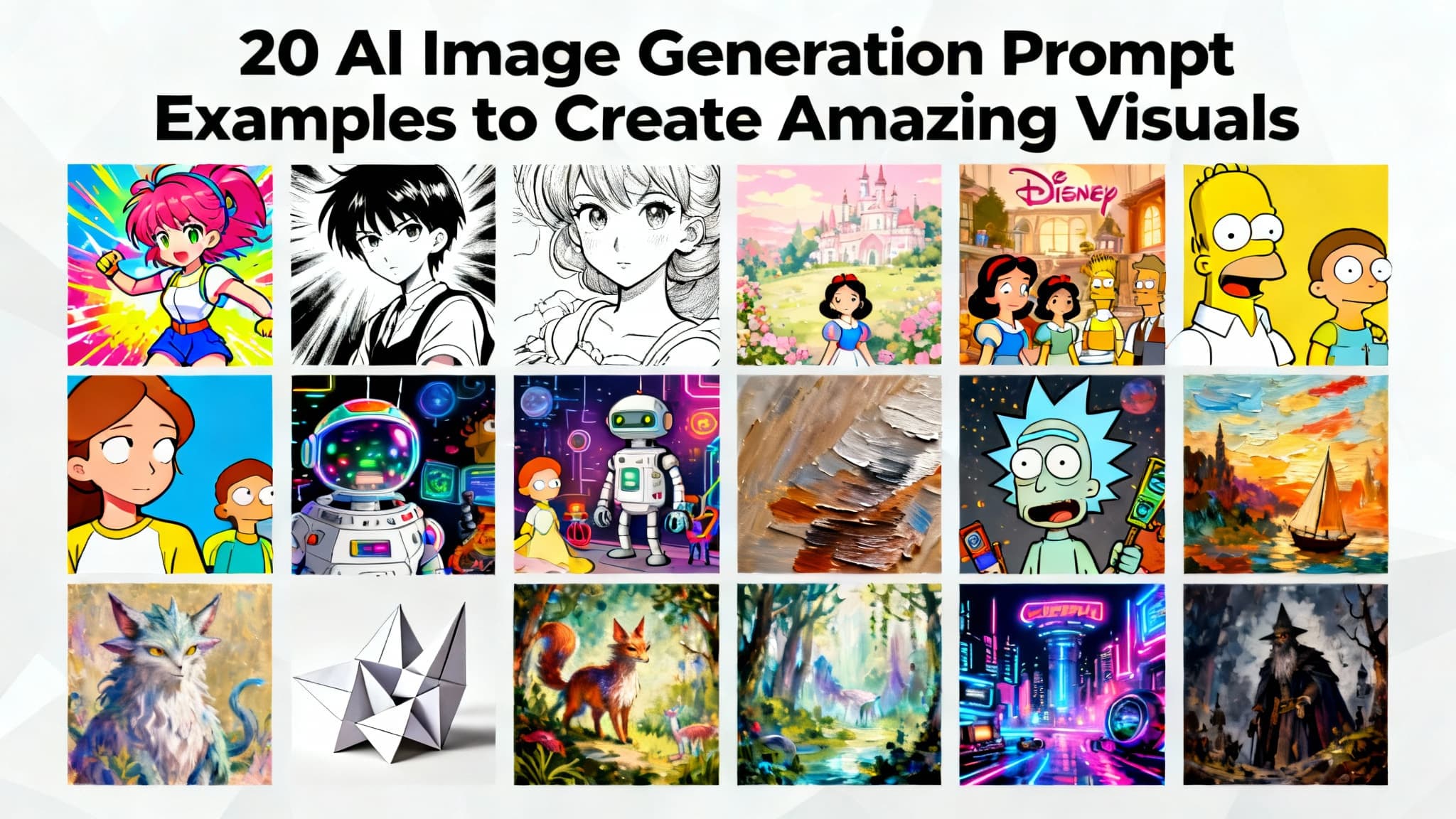 20 AI Image Generation Prompt Examples to Create Amazing Visuals