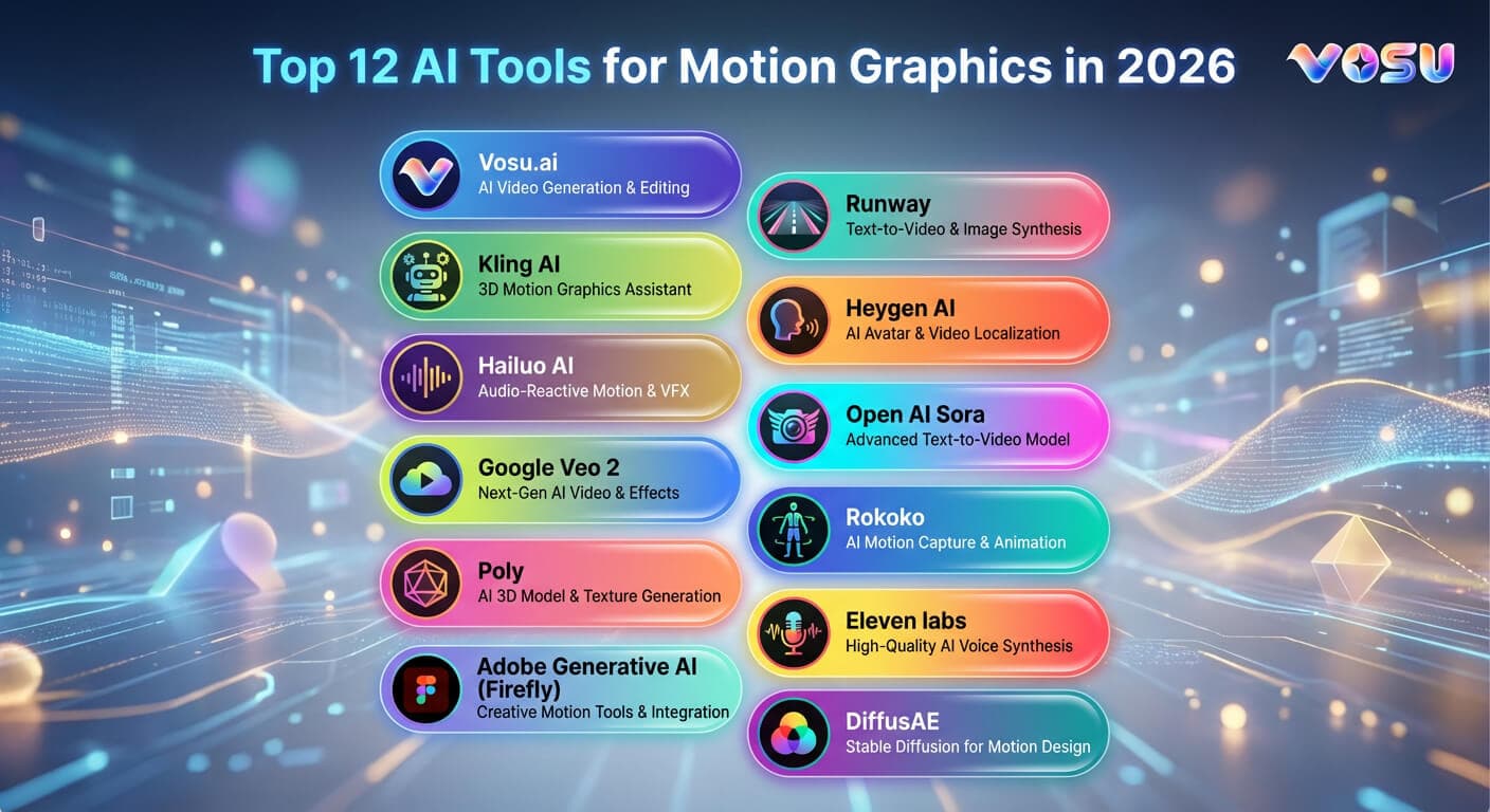 Top 12 AI Tools for Motion Graphics in 2026