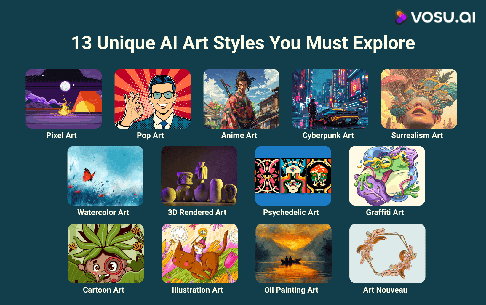 13 Unique AI Art Styles You Must Explore